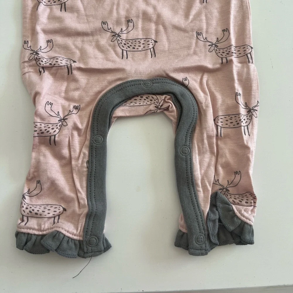 NWT bestaroo Pink Deer Print Kids One Piece